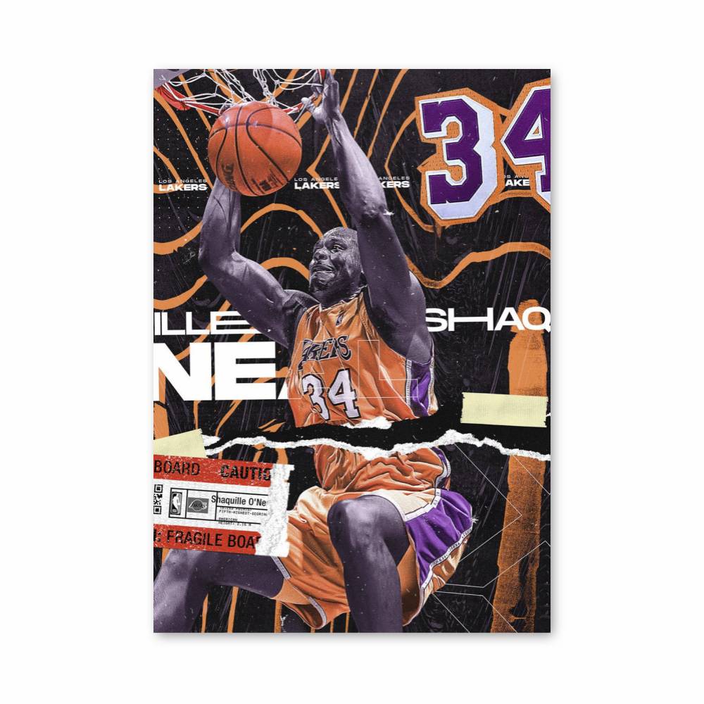 Poster Slam Dunk 34 – affiche Basketball