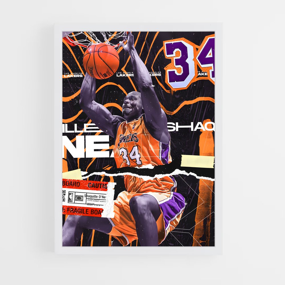 Poster Slam Dunk 34 – affiche Basketball (vue 3)