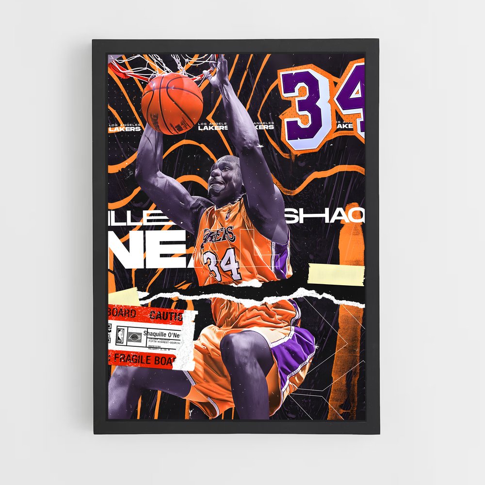 Poster Slam Dunk 34 – affiche Basketball (vue 2)