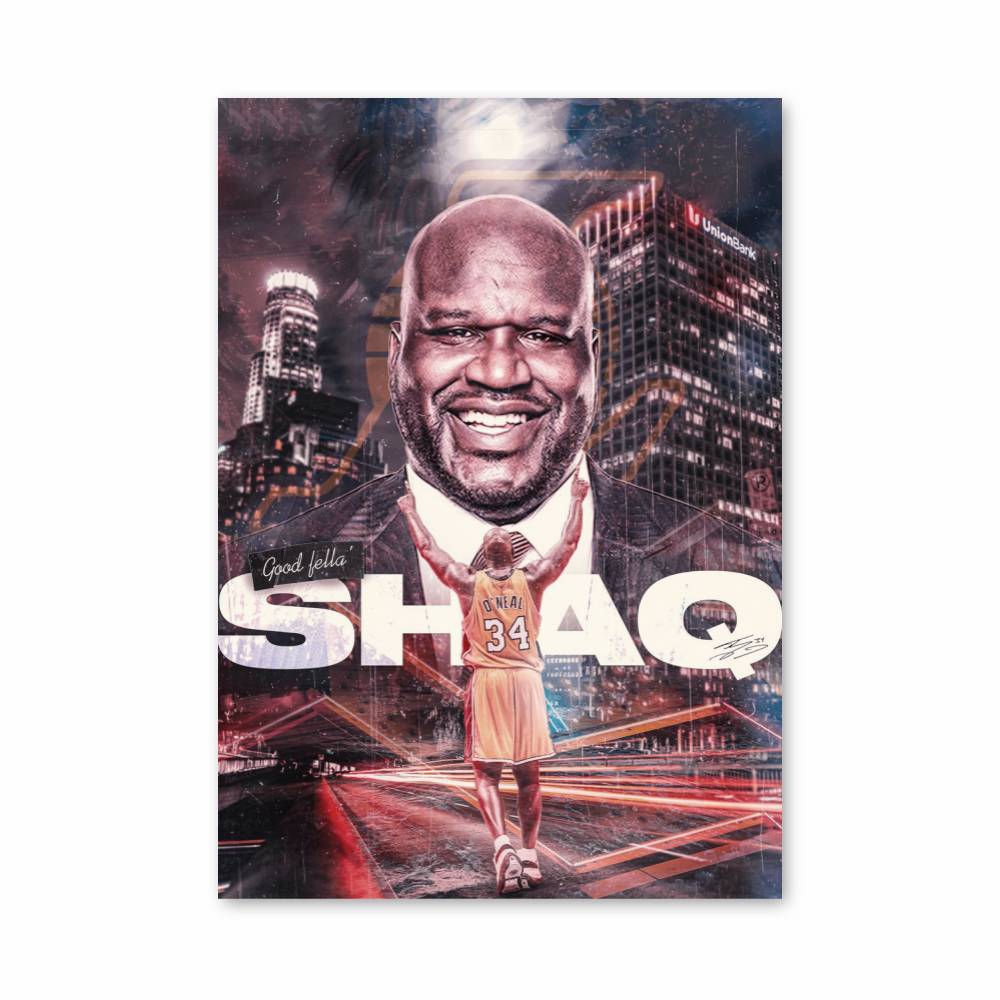 Poster Grandeur Shaq – affiche Basketball