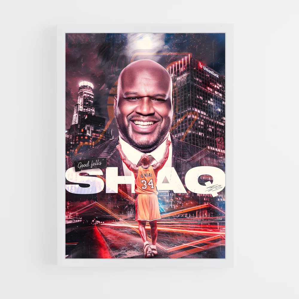 Poster Grandeur Shaq – affiche Basketball (vue 3)