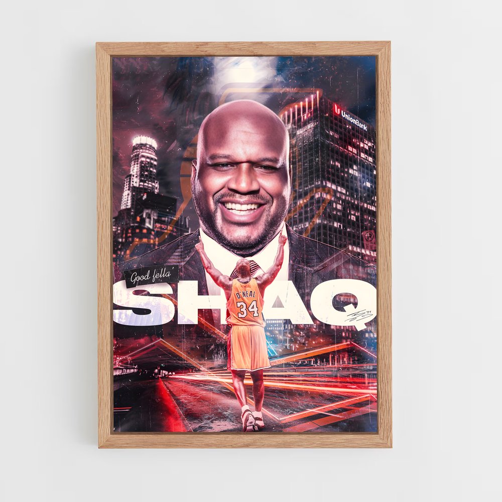 Poster Grandeur Shaq – affiche Basketball (vue 4)