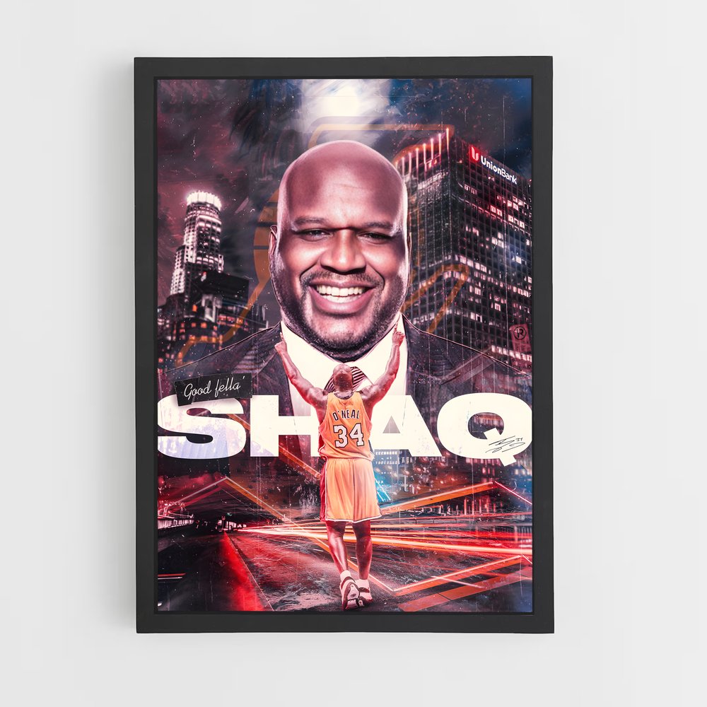 Poster Grandeur Shaq – affiche Basketball (vue 2)