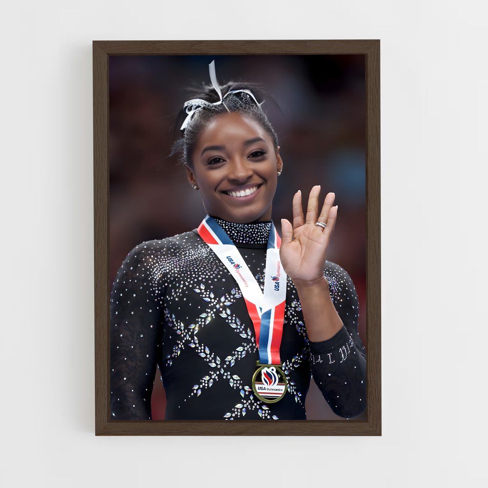 Poster Simone Biles Salut – affiche Jeux Olympiques (vue 5)