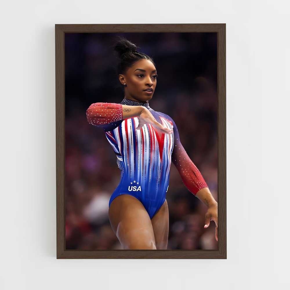 Poster Simone Biles USA – affiche Jeux Olympiques (vue 5)