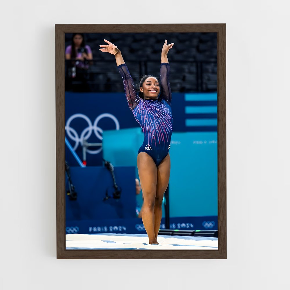 Poster Sol Simone Biles – affiche Jeux Olympiques (vue 5)