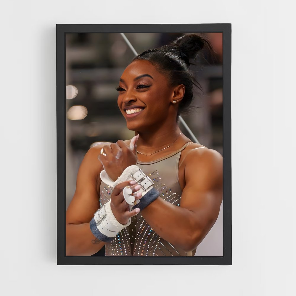 Poster Simone Biles Gymnastique – affiche Jeux Olympiques (vue 2)