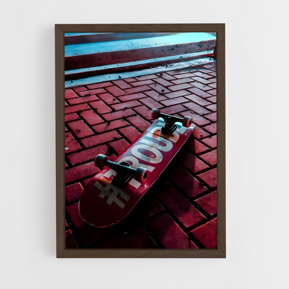 Poster Red Skate Vibes – affiche Skateboard (vue 5)