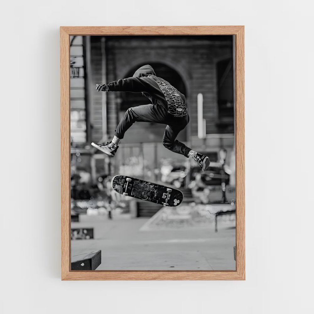 Poster Skate Urbain – affiche Skateboard (vue 4)