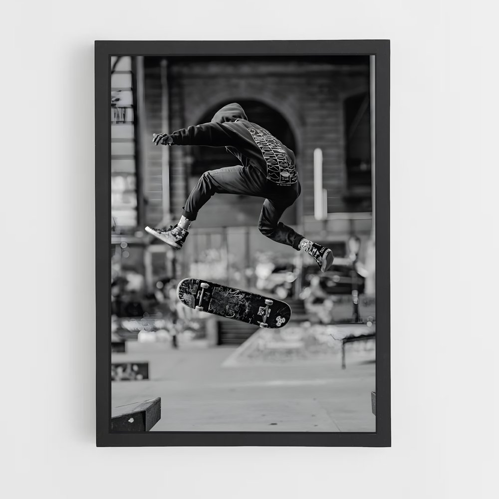 Poster Skate Urbain – affiche Skateboard (vue 2)