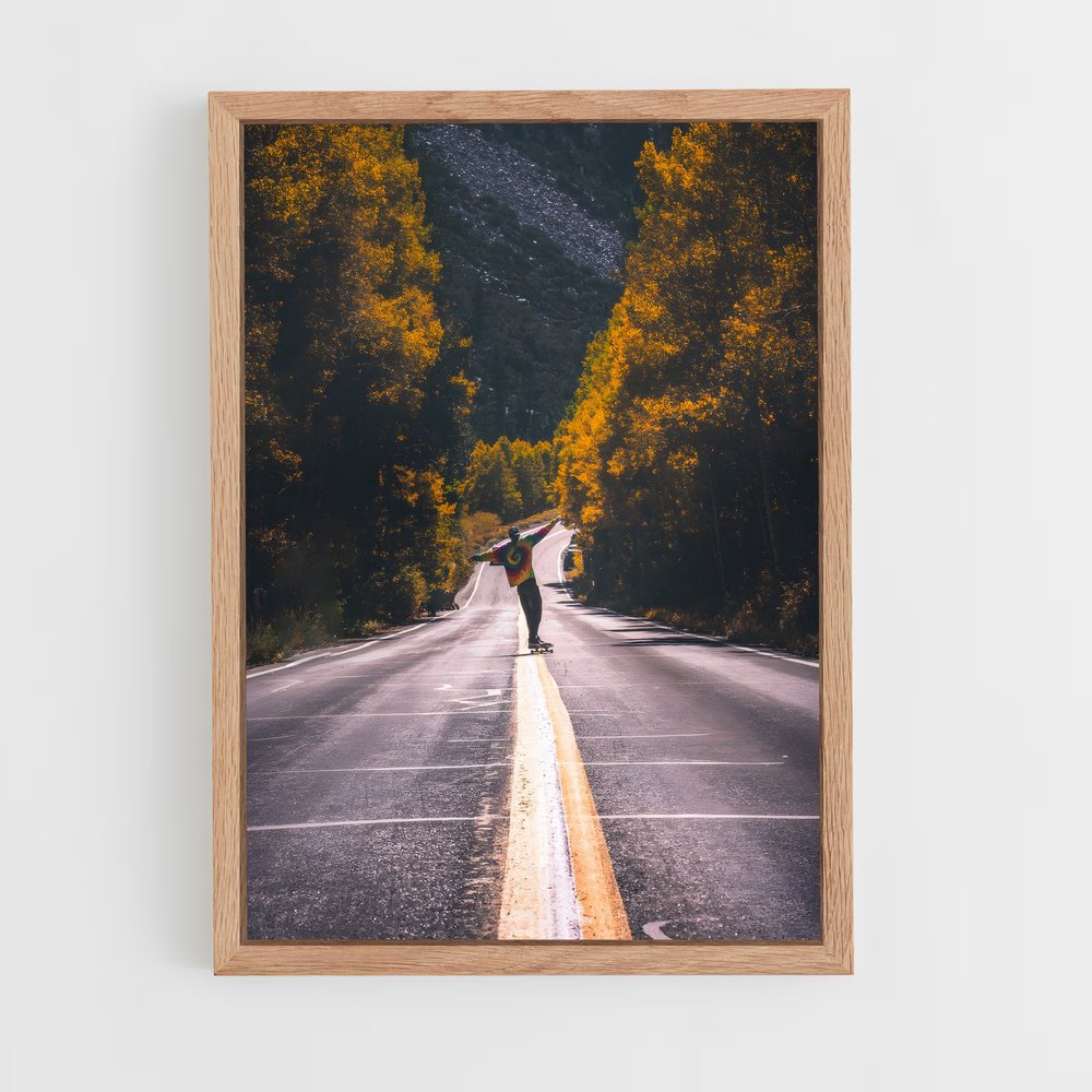 Poster Liberté d'Automne – affiche Skateboard (vue 4)