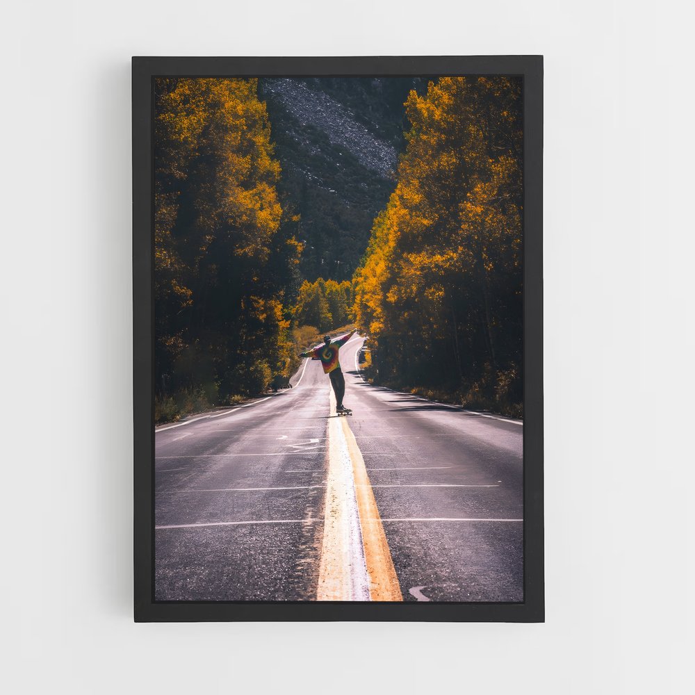 Poster Liberté d'Automne – affiche Skateboard (vue 2)
