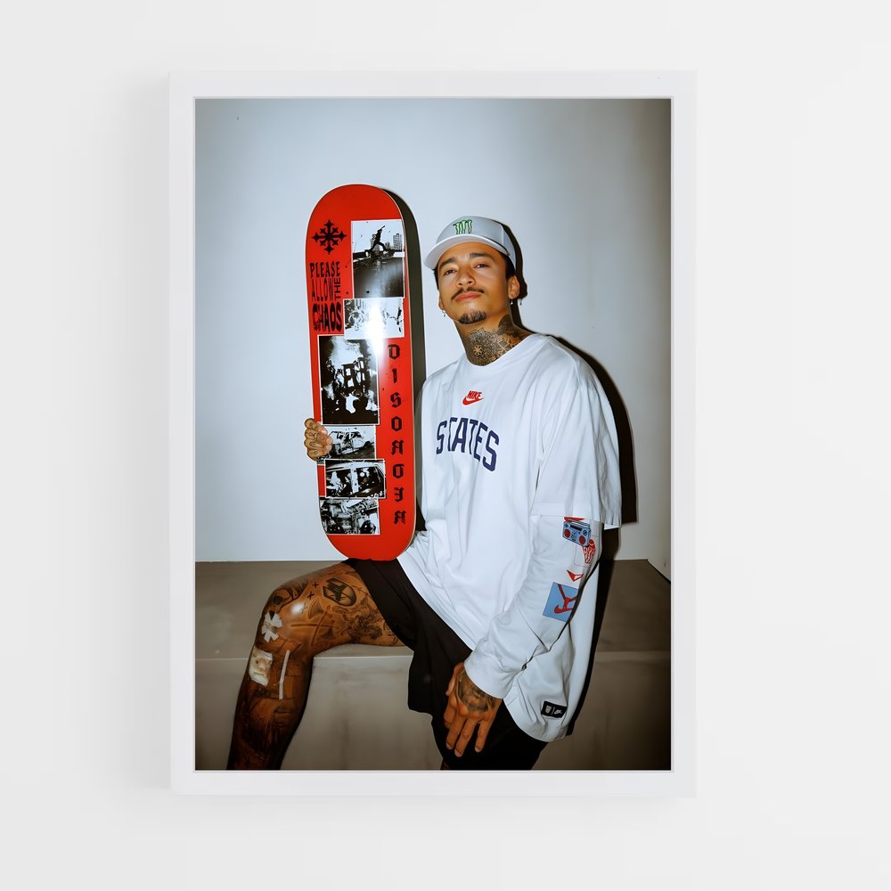 Poster Skater Intemporel – affiche Skateboard (vue 3)
