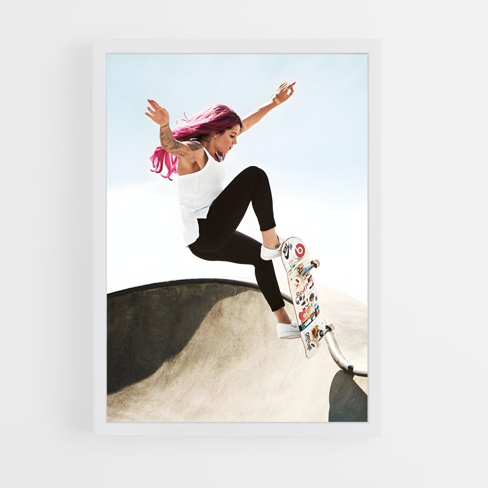 Poster Skate Libre – affiche Skateboard (vue 3)