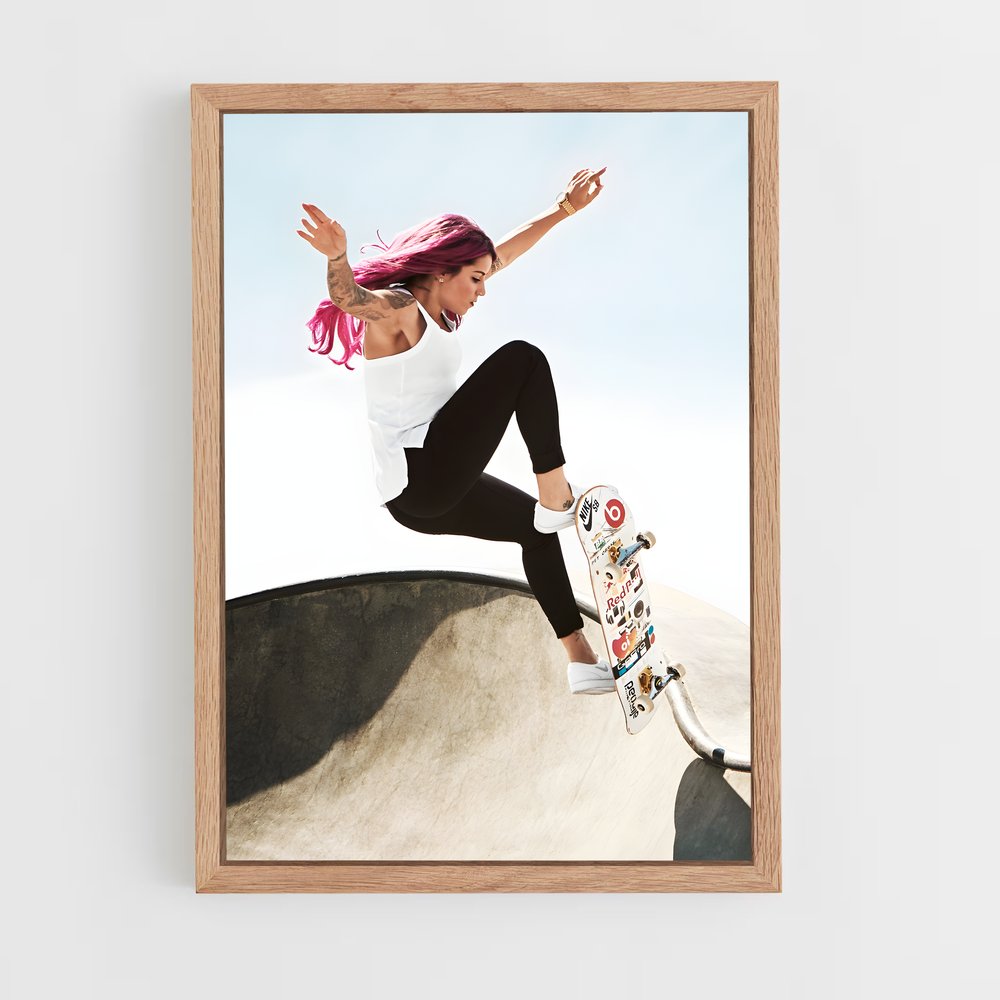 Poster Skate Libre – affiche Skateboard (vue 4)