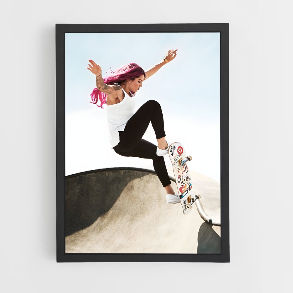 Poster Skate Libre – affiche Skateboard (vue 2)