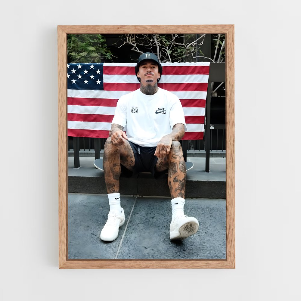 Poster American Skater – affiche Skateboard (vue 4)