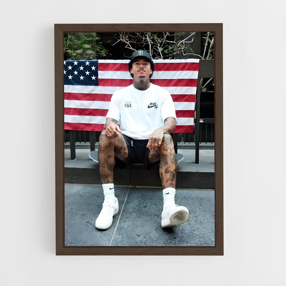 Poster American Skater – affiche Skateboard (vue 5)
