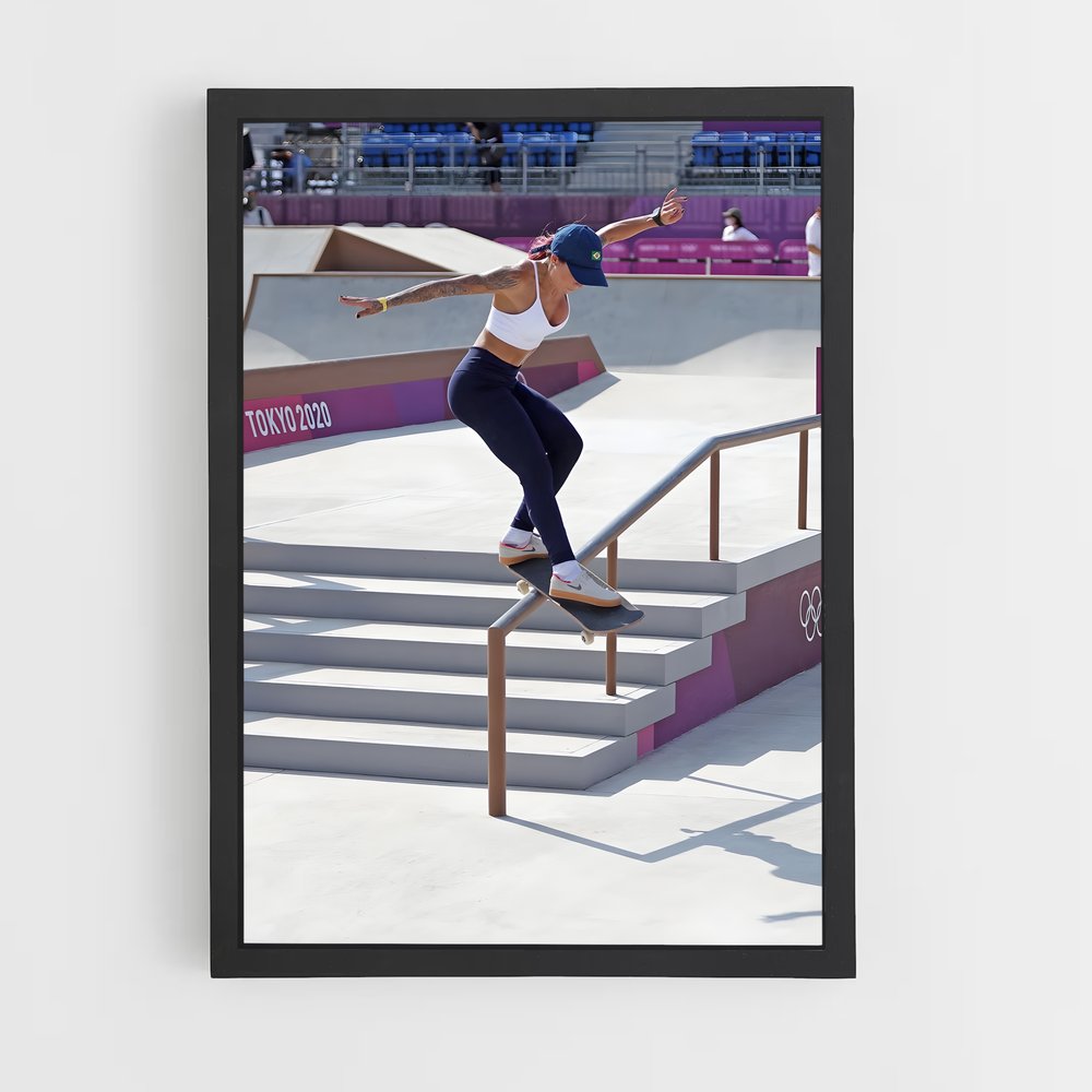 Poster Skater Élan – affiche Skateboard (vue 2)