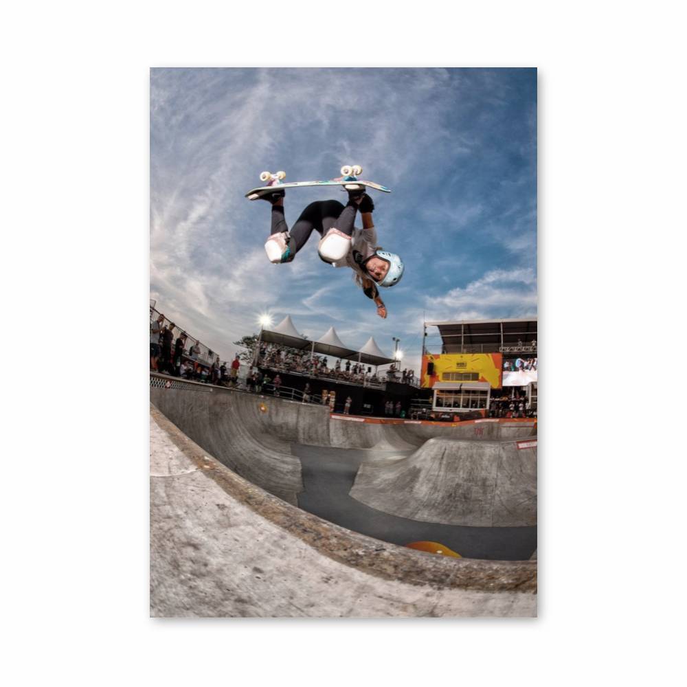 Poster Skater Aérien – affiche Skateboard