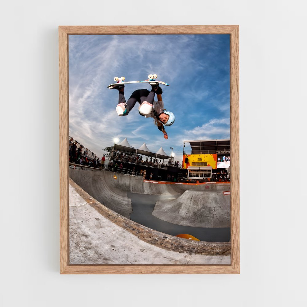Poster Skater Aérien – affiche Skateboard (vue 4)
