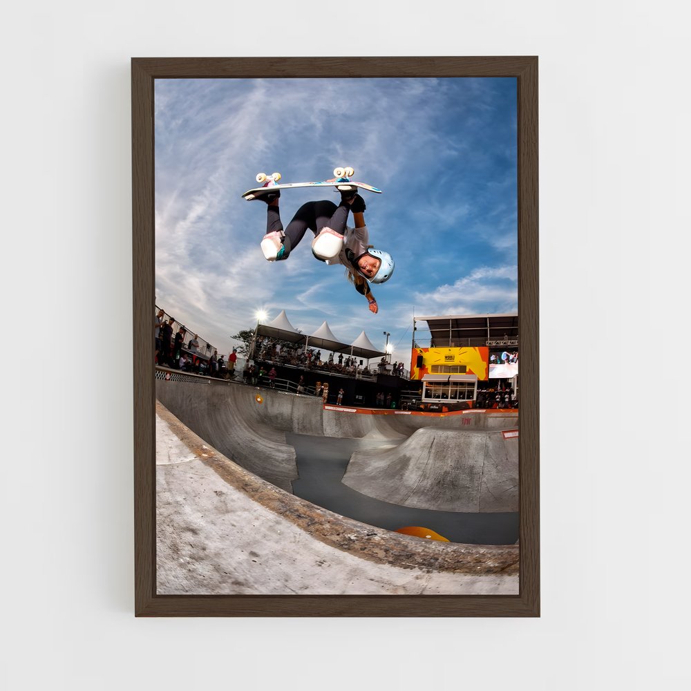 Poster Skater Aérien – affiche Skateboard (vue 5)