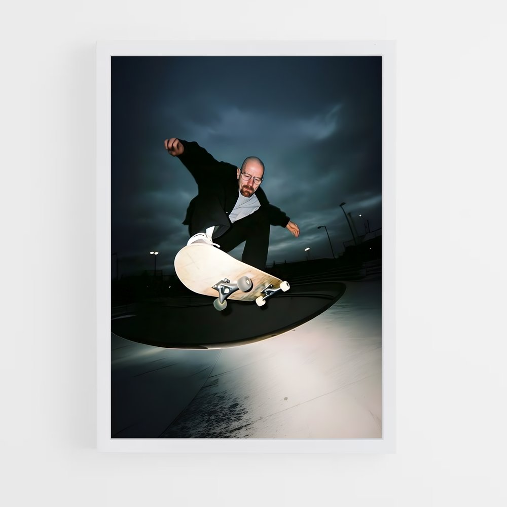Poster Skater Nocturne – affiche Skateboard (vue 3)