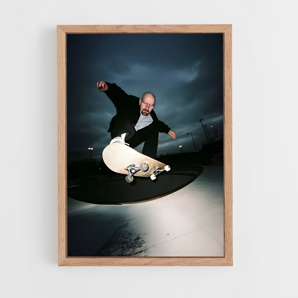 Poster Skater Nocturne – affiche Skateboard (vue 4)