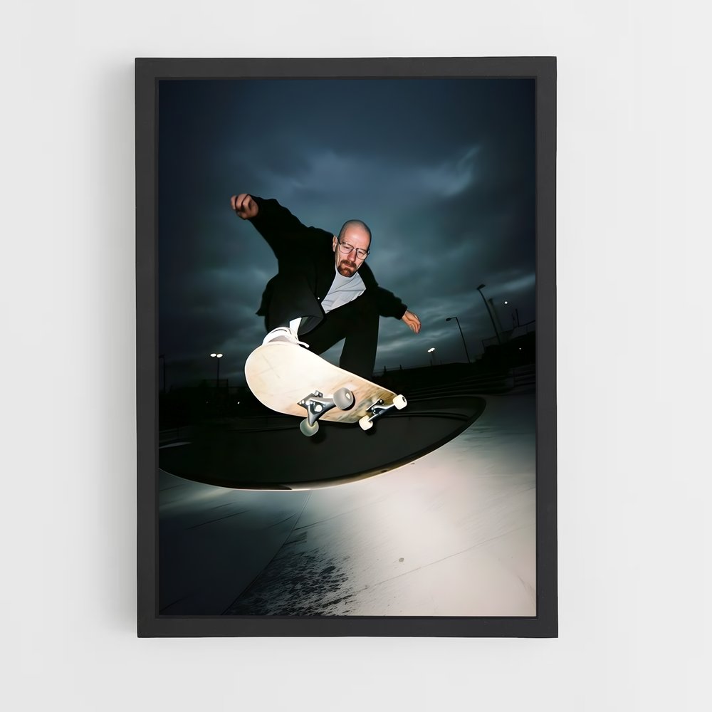 Poster Skater Nocturne – affiche Skateboard (vue 2)