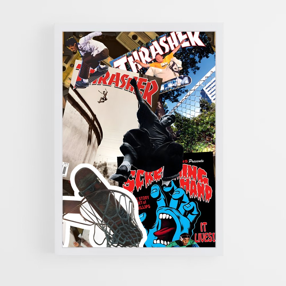 Poster Urban Skate Vibes – affiche Skateboard (vue 3)
