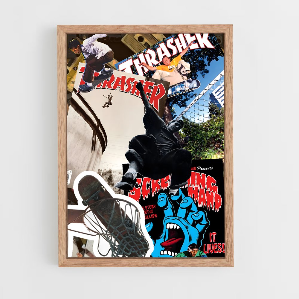 Poster Urban Skate Vibes – affiche Skateboard (vue 4)