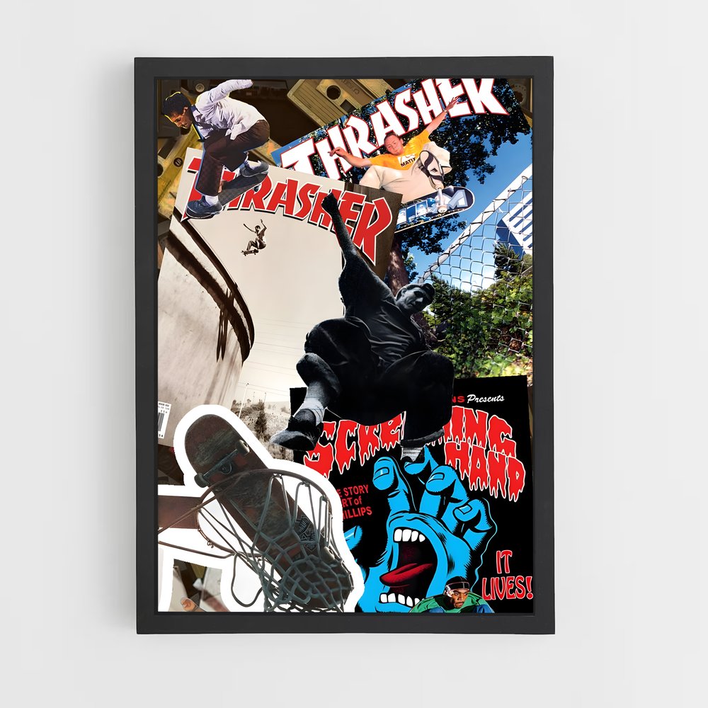Poster Urban Skate Vibes – affiche Skateboard (vue 2)