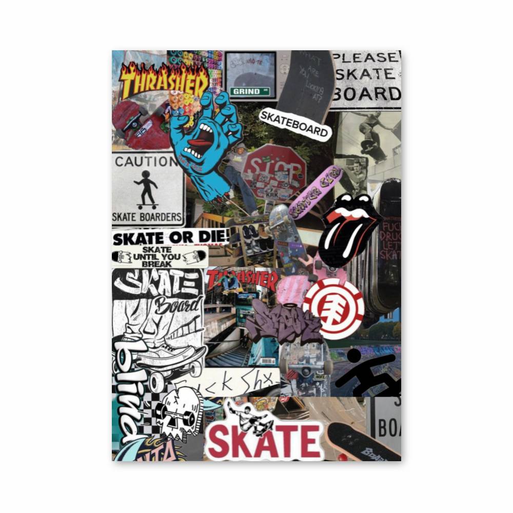 Poster Skate Vibes – affiche Skateboard