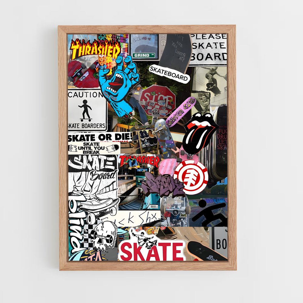 Poster Skate Vibes – affiche Skateboard (vue 4)