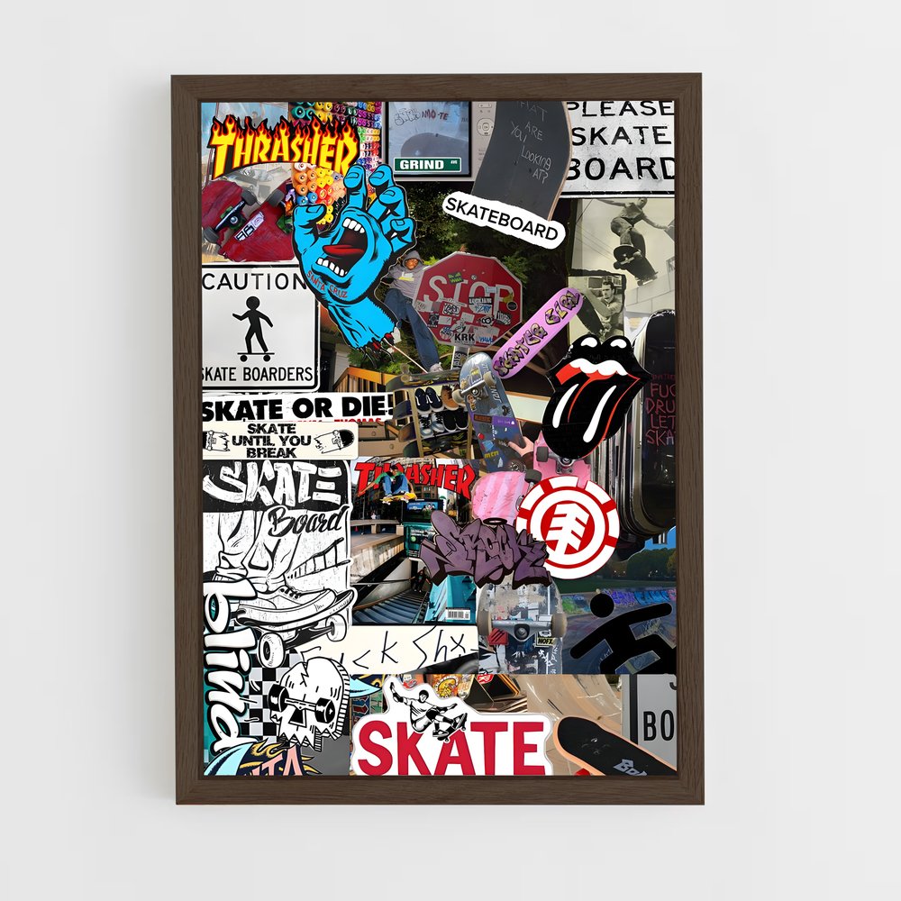 Poster Skate Vibes – affiche Skateboard (vue 5)