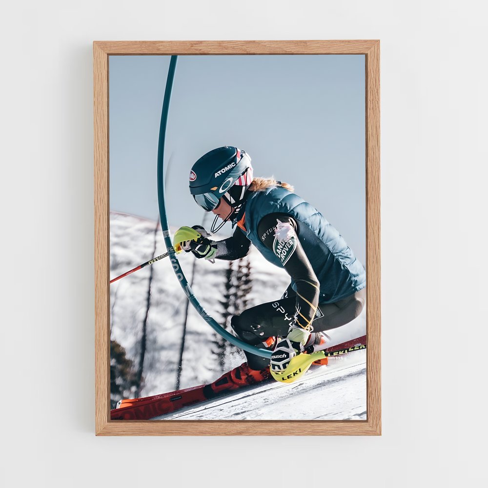 Poster Élan de Descente – affiche Ski (vue 4)