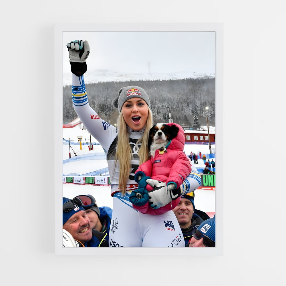 Poster Skieuse (vue 3)