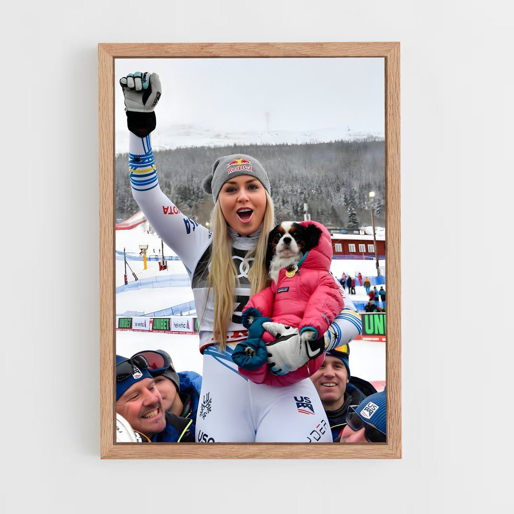 Poster Skieuse (vue 4)