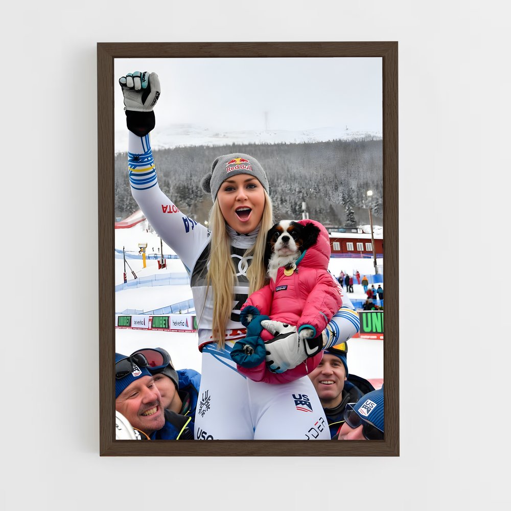Poster Skieuse (vue 5)