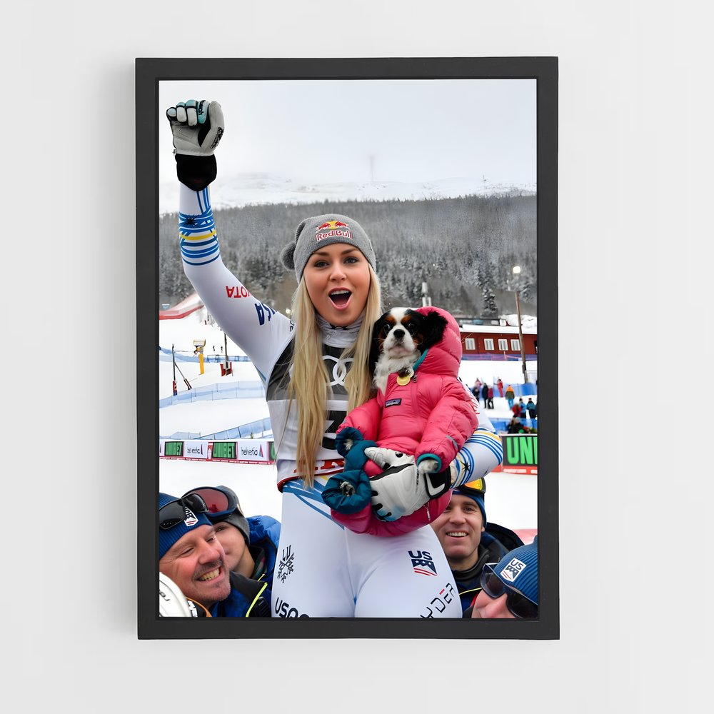 Poster Skieuse (vue 2)