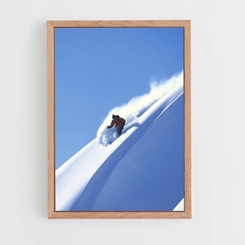 Poster Évasion Blanche – affiche Ski (vue 4)