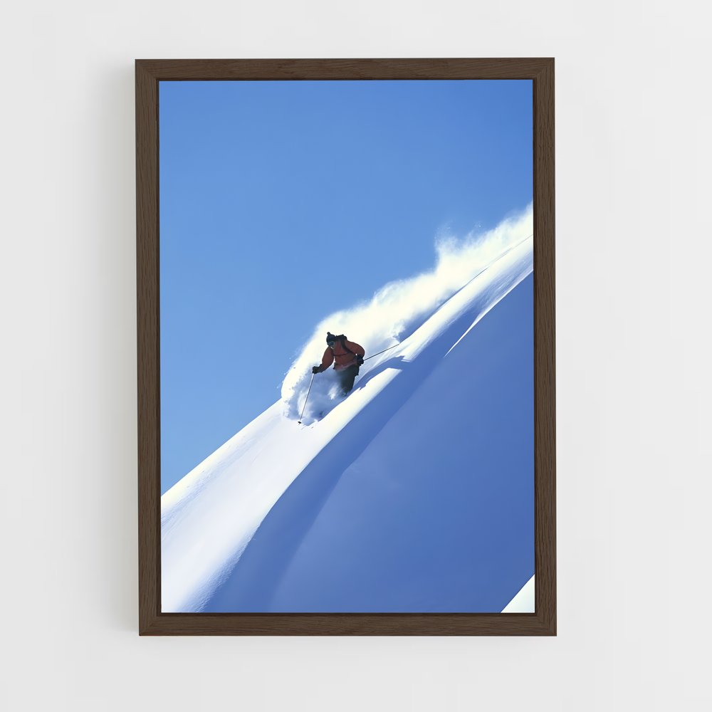 Poster Évasion Blanche – affiche Ski (vue 5)