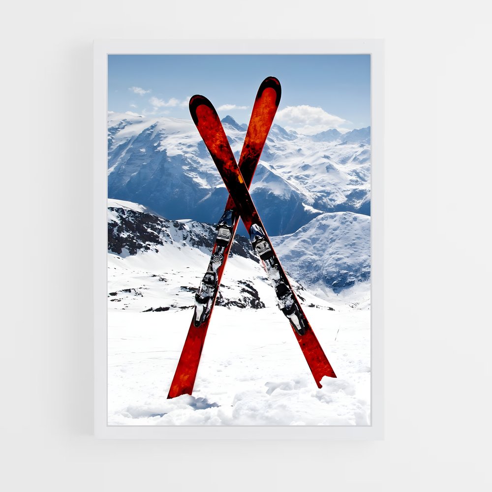 Poster Sommets Enneigés – affiche Ski (vue 3)
