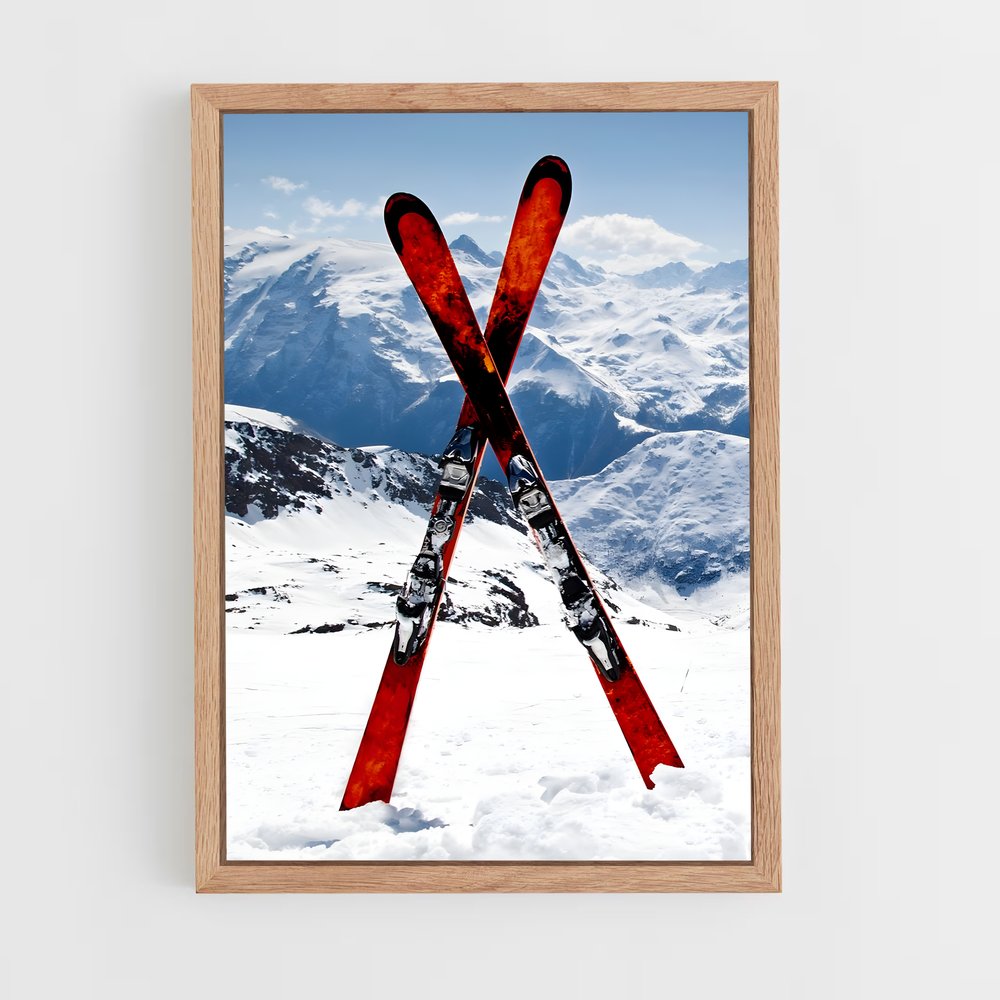 Poster Sommets Enneigés – affiche Ski (vue 4)