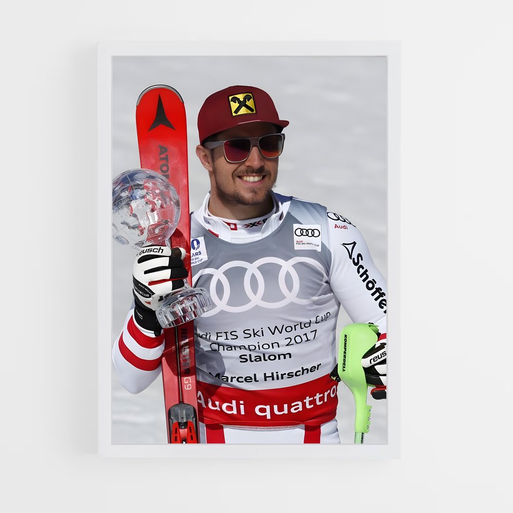Poster Champion de Slalom – affiche Ski (vue 3)