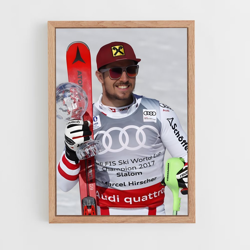 Poster Champion de Slalom – affiche Ski (vue 4)