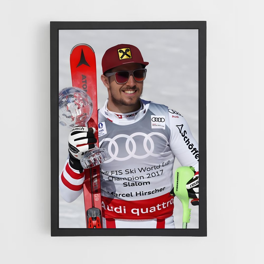 Poster Champion de Slalom – affiche Ski (vue 2)