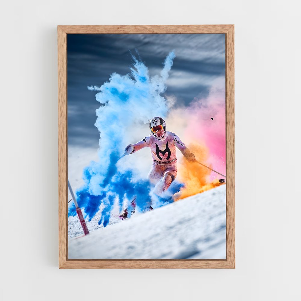 Poster Éclat de Poudre – affiche Ski (vue 4)