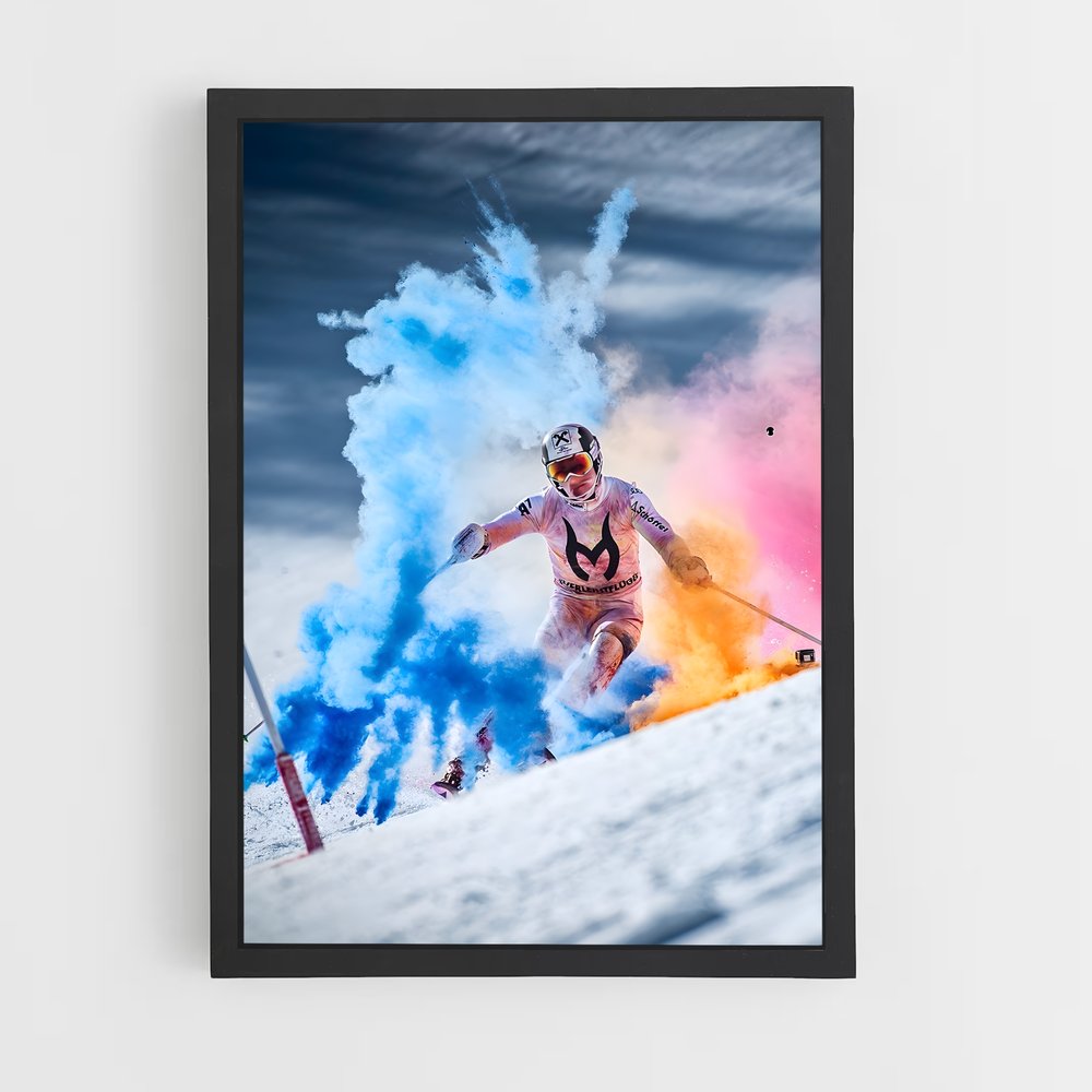 Poster Éclat de Poudre – affiche Ski (vue 2)