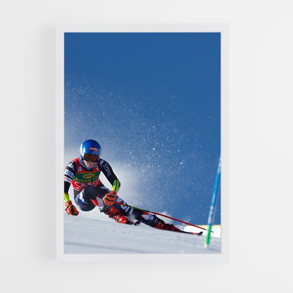 Poster Ski Alpin Dynamique (vue 3)